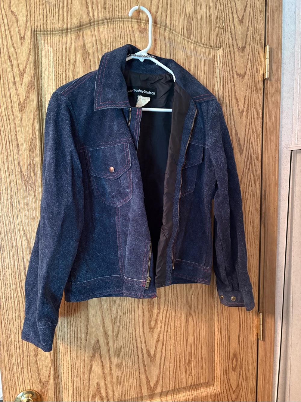Harley-Davidson Navy Leather Jacket